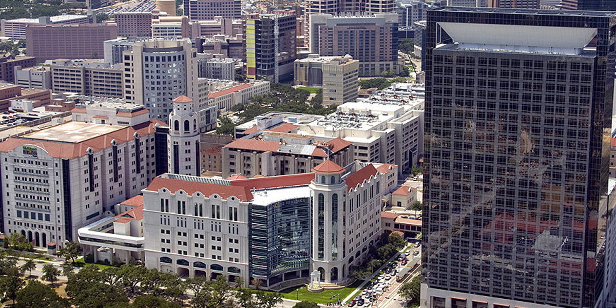 Aerial view of Memorial Hermann