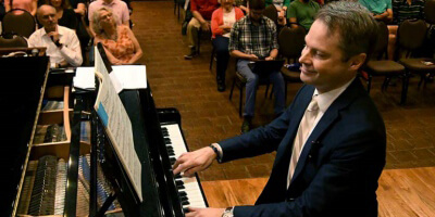 Man playing the piano