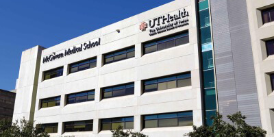 Front view of McGovern Medical school building
