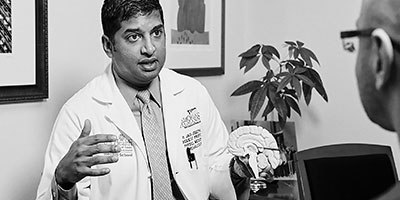 medical professional with patient