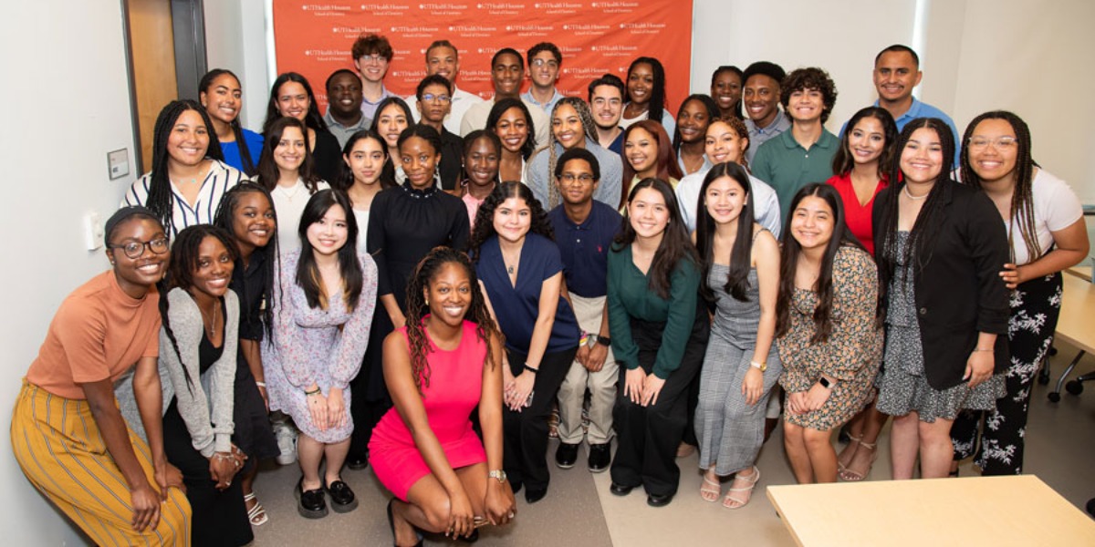 group photo with students