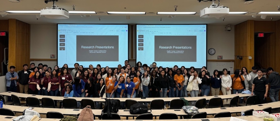group picture of students in Health Careers Collaborative program